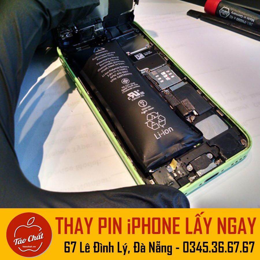 thay pin Iphone chính hãng ở Đà Nẵng thay pin Iphone Đà Nẵng