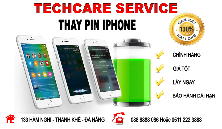 thay pin Iphone chính hãng ở Đà Nẵng thay pin Iphone Đà Nẵng