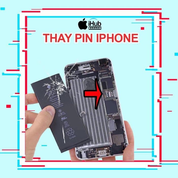 thay pin Iphone chính hãng ở Đà Nẵng thay pin Iphone Đà Nẵng
