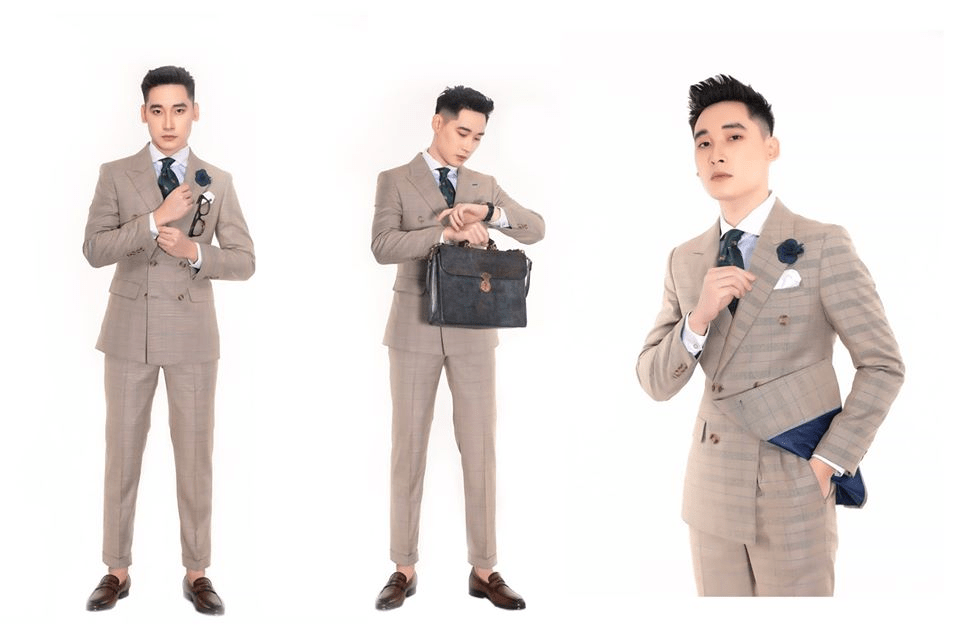 Mua Bộ Vest nam thời trang Hàn Quốc Màu XANH LÂN - Trẻ trung, năng động.  Vải cao cấp, 2 lớp - TIANO STORE | Tiki