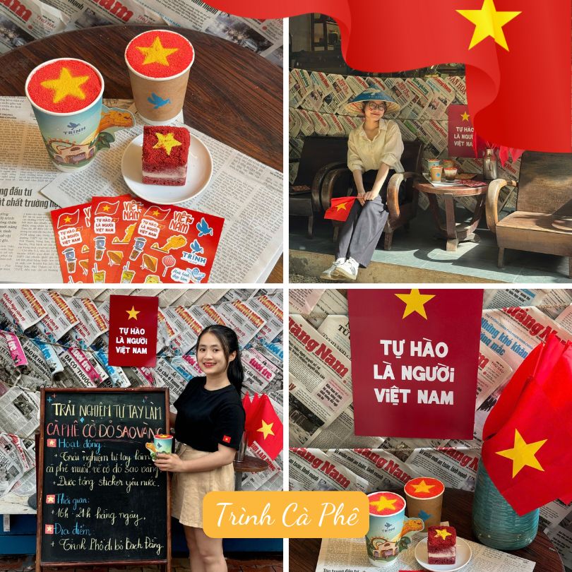 quán cafe Đà Nẵng decor ngày 30/4 quán cafe Đà Nẵng decor ngày 30/4