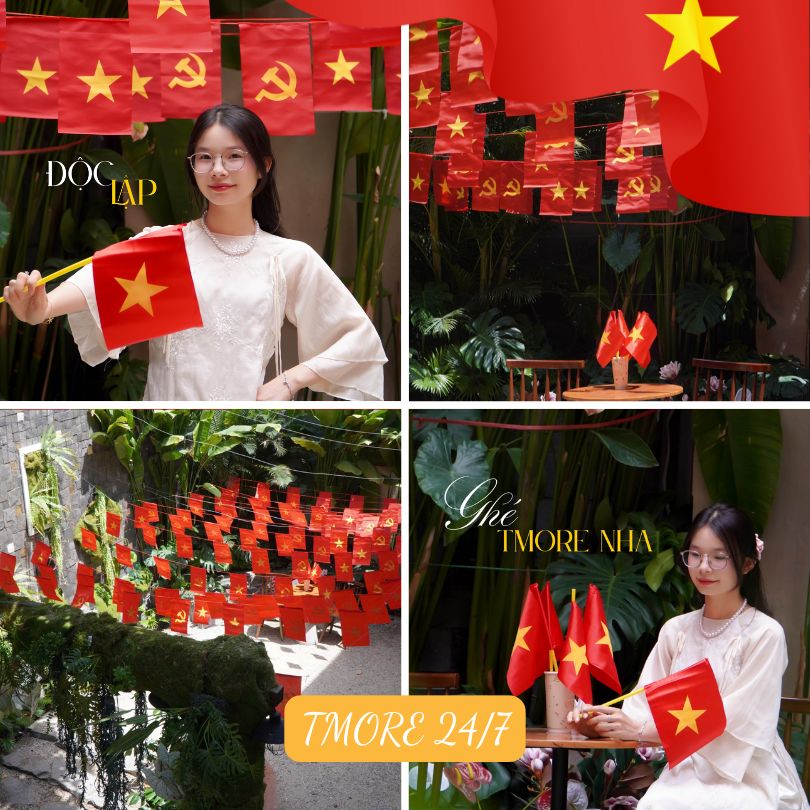quán cafe Đà Nẵng decor ngày 30/4 quán cafe Đà Nẵng decor ngày 30/4