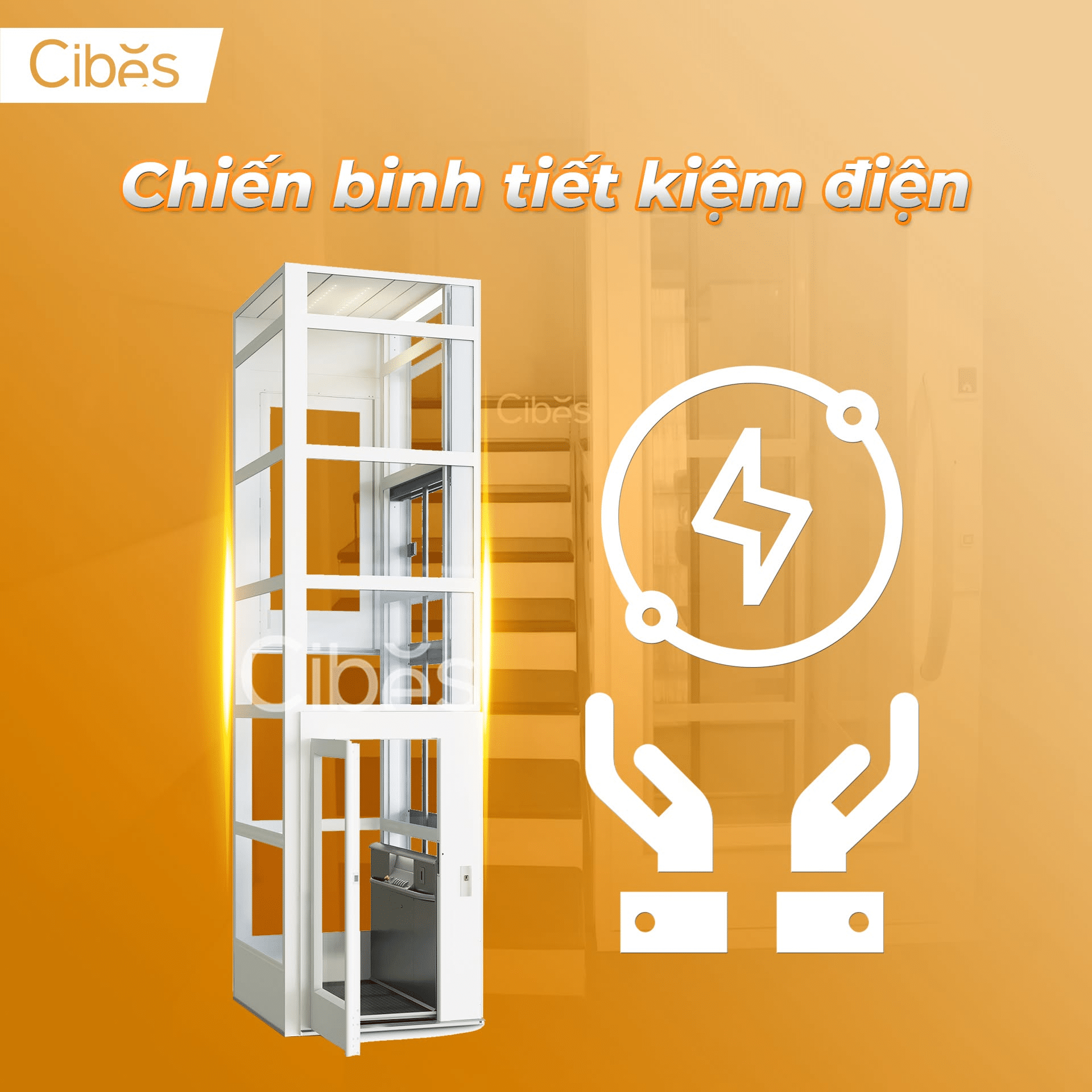 Thang máy trục vít là “chiến binh” tiết kiệm điện.