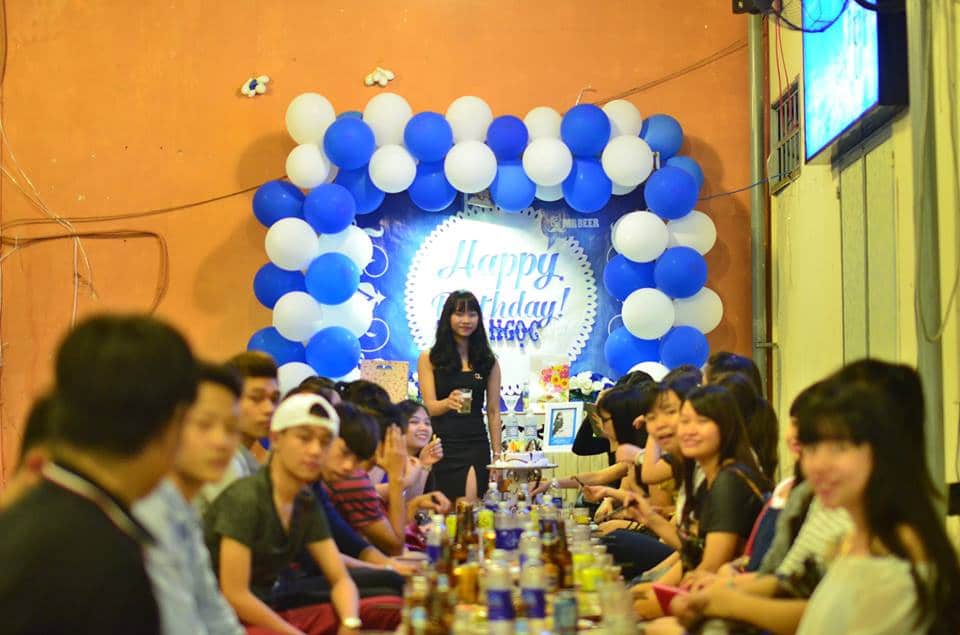 Bộ bong bóng chữ HAPPY BIRTHDAY  Tiệm bánh MiaCake Đà Nẵng